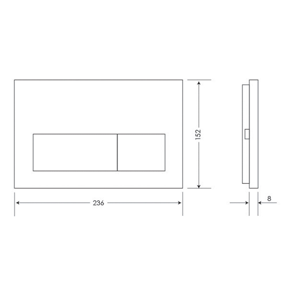 Villeroy & Boch Subway 3.0 Wall Hung Toilet incl/Argent 80 Cistern & Argent Plate