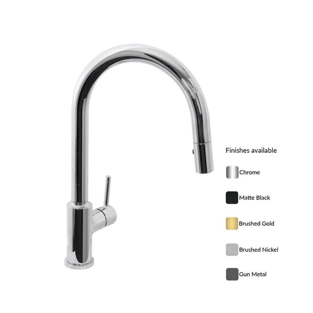 Villeroy & Boch Vita Kitchen Mixer Pull Out Spray - Chrome