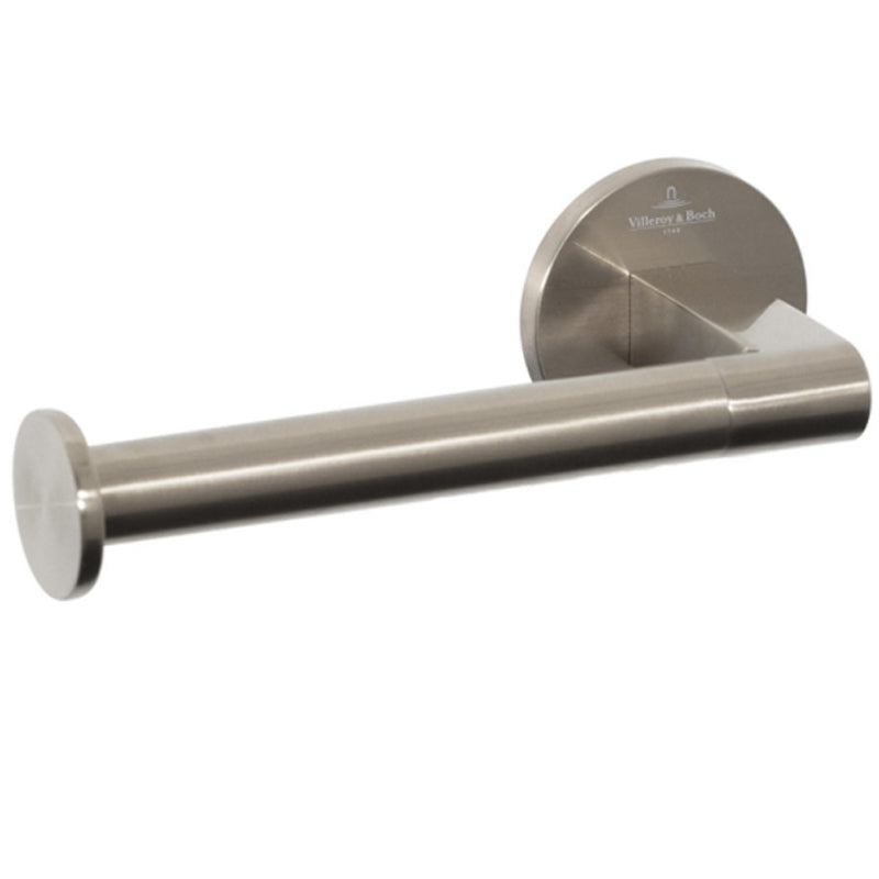 Villeroy & Boch Architectura Left Hand Faced Toilet Roll Holder - Brushed Nickel