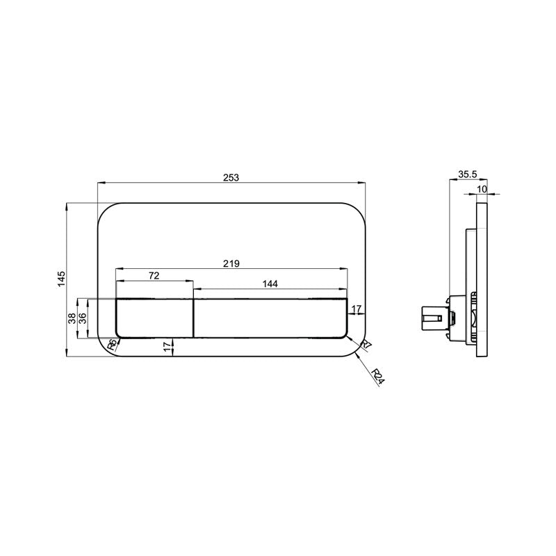 Villeroy & Boch O.Novo 2.0 S-Trap DirectFlush Wall Faced Toilet incl/Slim Seat & VB Cistern Package